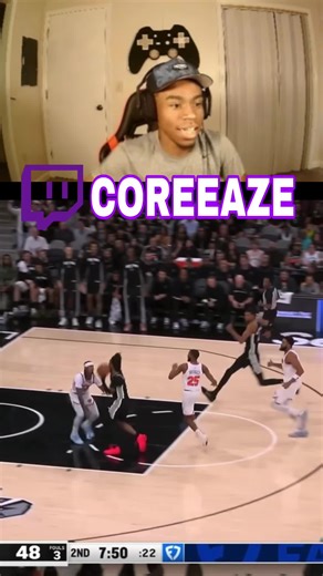 Wemby got me bouncing on it #nba #twitchclips #smallstreamer