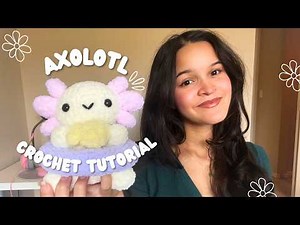 Axolotl Crochet Tutorial, Step by Step FREE Crochet Pattern, Easy Amigurumi, Cute Plush