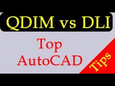 Using the QDIM command for FASTER Dimensioning in AutoCAD