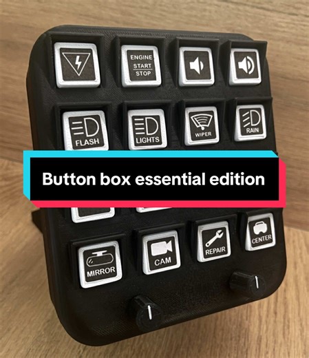 🏎️ Button Box – Essential Edition Une vraie immersion pro, sans exploser le budget 💸 Chaque bouton est 100 % personnalisable, pensée pour le sim racing. 🔥 Performante, simple, à petit prix. 👉 F1, GT3 ou Rallye ? Dis-le en commentaire 👇 #SimRacing #ButtonBox #PetitPrix #BonPlan #SimSetup