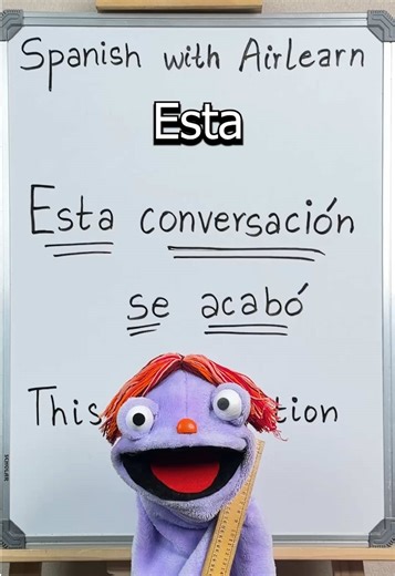 Say THIS in Spanish when you’re DONE talking 🤷🏻‍♂️ #learnspanish #spanishteacher #spanishphrases #languagelearning #airlearn