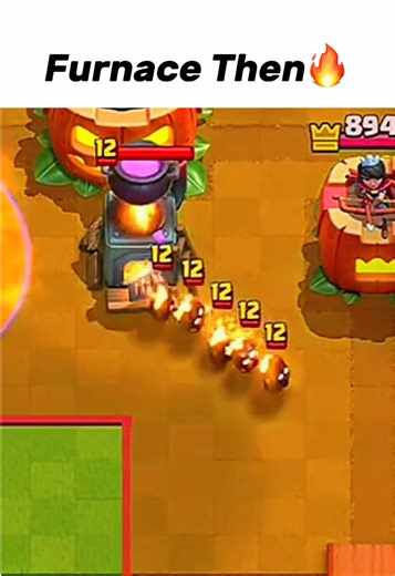 Furnace Now vs Then🚀 #clashroyale #clashroyaledaily #clashroyalememes #fyp