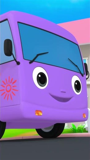 Red Bus 🔴 Blue Bus 🔵 Yellow Bus 🚌 Counting Ten Little Buses | #nurseryrhymes #kidsongs #shorts