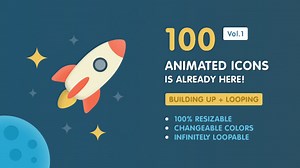 Ballicons Vol.1 — 100 animated icons