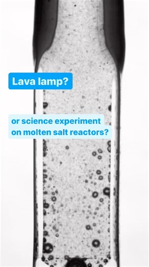 BUBBLING UP? This is a new custom glass test cell developed by Oak Ridge National Laboratory to observe how gases behave inside a molten salt fueled reactor. Some molten salt designs operate on liquid fuel. Nuclear and chemical reactions from these designs can result in gases that bubble out of the molten salt, which can impact reactor neutronics and thermal hydraulic performance. To better understand this behavior, researchers injected small helium and krypton bubbles into the cell filled with