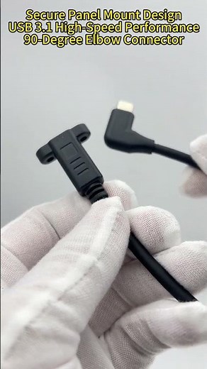 Heavy Duty USB C Extension Cable with Panel Mount – Built for Industrial & Commercial Use