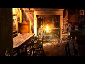 Ambience/ASMR: Cozy Victorian Pub (Tavern/Alehouse/Inn) with Fireplace/Wood-Burning Stove, 4 Hours
