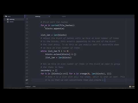 Merkle Tree Hashing Algorithm Implementation In Python