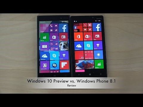 Windows 10 Preview vs. Windows Phone 8.1 - Review (4K)