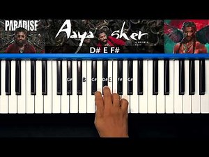 Aaya Sher Keyboard Notes | Anirudh | Nani | The Paradise