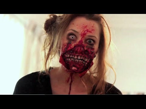 Ripped Mouth Zombie Makeup Application | Freakmo