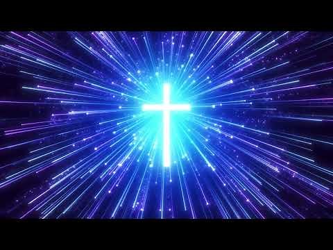Holy Light Cross || Glorious Worship Background || 1 Hour 4K Christian Meditation Loop