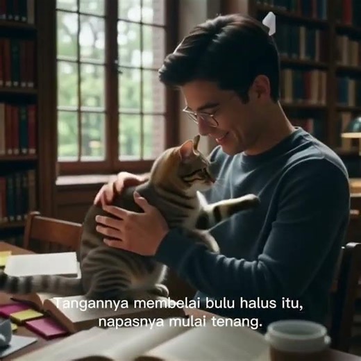 This Library Cat Becomes a Silent Guardian for Students | A Heartwarming True Story
