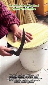 Traditional Crafting Reed Cutting and Shaping