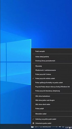 Jak wyłączyć pogodę - pasek zadań Windows 10? (panel wiadomości) #Shorts