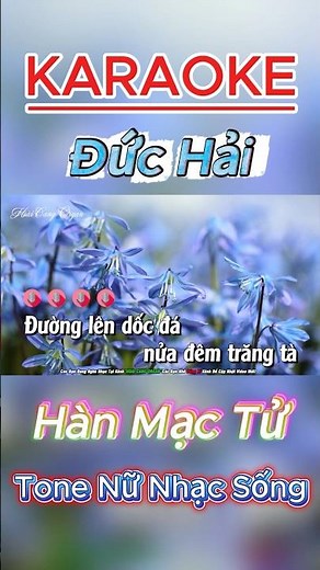 Hàn Mạc Tử Tone Nữ Nhạc Sống | Beat Chuẩn Dễ Hát #karaoke #bolero #tonenu