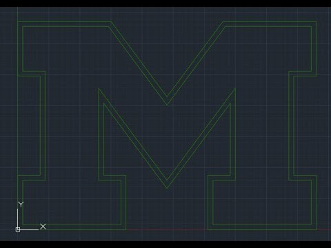 AUTOCAD: M LOGO CREATION
