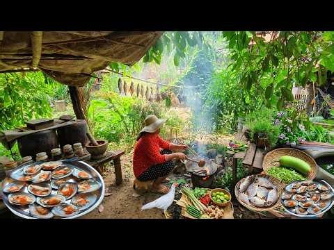 Rural Village Kitchen | Country-Style Cooking & Fresh Vegetable Harvest