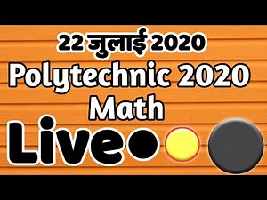 Polytechnic Live Class 2020 Polytechnic Online Class 2020