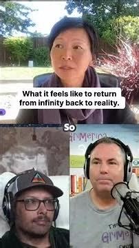 Returning from infinity to reality: A painful, beautiful awakening.
