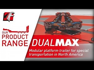 FAYMONVILLE DualMAX - Modular platform trailer for special transportation in North America