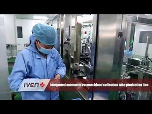 Integrated automatic vacuum blood collection tube production line