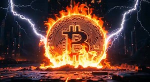 🕚 11:50 PM strikes. Orange Bitcoin emblem erupts in lava from black matrix, white bolts in chaos. Power mined in volatility, wealth tempered. Fade noise. Hold glow. Bitcoin endures. #Bitcoin #MiningLife #HODL #TenMinutesToMidnight $BTC.X | Ten Minutes To Midnight