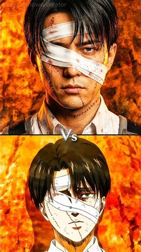 Levi vs Real Life UNREAL!😱 #levi #attackontitan
