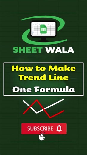 Trend Line #googlesheets #google #tricks #googlesheets