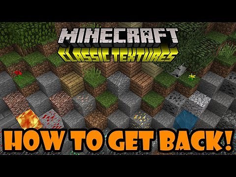 Minecraft Bedrock: How To Get The OLD Classic Texture Pack!?