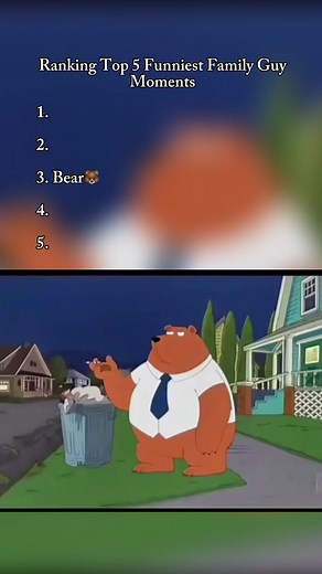 Ranking Top5 Funniest Family Guy Moments (part5) #creatorsearchinsights #familyguyfunnymoments #fyp #familyguyclips #viralvideo