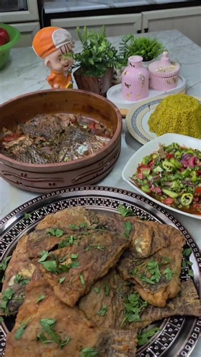 🤤 وجبة اقتصادية بطعم المطاعم.. رز وبلطي مقلي #سمك_بلطي #سمك_مقلي #اكل_مصري #طبخ #وصفات