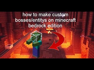 How To Make Custom Mob Bosses Using Commands! On Minecraft Bedrock Edition PS4/PC/XBOX