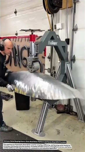 Extreme Metal Shaping! Heavy-Duty Bead Roller Flattens and Forms Steel With Precision.