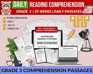 3rd Grade Reading Comprehension Passage,3rd Grade Reading Comprehension Worksheet Reading Worksheet For3rd and 4th,reading Worksheet Grade 3 - Etsy