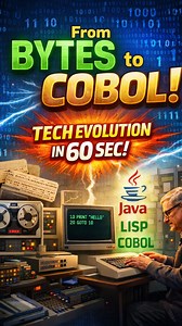 From Bytes to COBOL: Tech Evolution in 60 Sec . . From punch cards to compilers, this rapid‑fire saga shows how 1s and 0s turned into Java, COBOL, and Lisp—spice up your day with the wild birth of modern code! . . #sciencemeter_crazy #sciencemeter #science #ComputerHistory #Programming #TechHumor #Coding #Byte | Sciences Meter