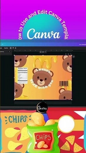 How to make custom Chip Bags | Personalized Chips Bags | DIY Pouch #canvatutorial #chipsbusiness