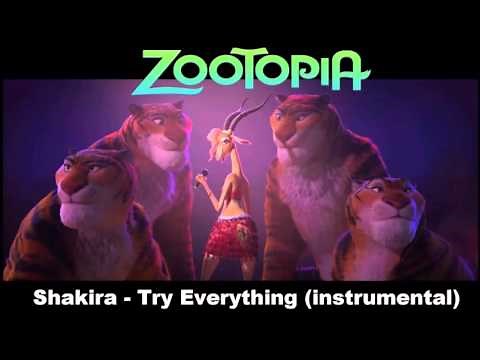 Shakira - Try Everything (official instrumental with subtitles)