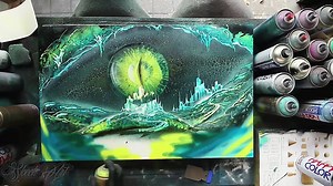 73K views · 3.7K reactions | '' Eye of Dragons cave '' #art #sprayart #spraypainting #dragon #eye #painting | Skech ART | Facebook