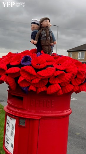 Armistice Day: Knitted soldier on a West Yorkshire street postbox | Yorkshire Evening Post