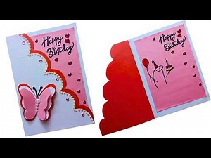 Handmade Happy Birthday Card 🎂 | Easy DIY Birthday Card Idea | Beautiful Greeting Card Tutorial