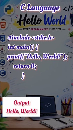Hello World in 5 Languages! 💻 #shorts #coding #programming