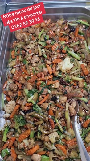 Restaurant Le Cantonnais 0262 58 39 13 ouvert du mardi au dimanche de 11h à 15h 620 rue de la Gare 97440 Saint André