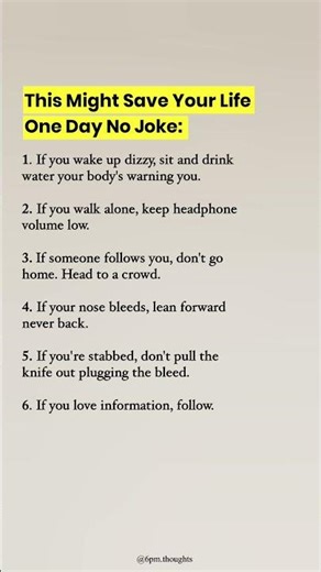 This Might Save Your Life.. No Joke: