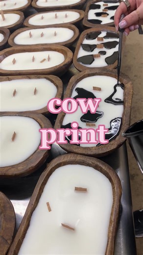 Cow Print Candle Making Tutorial