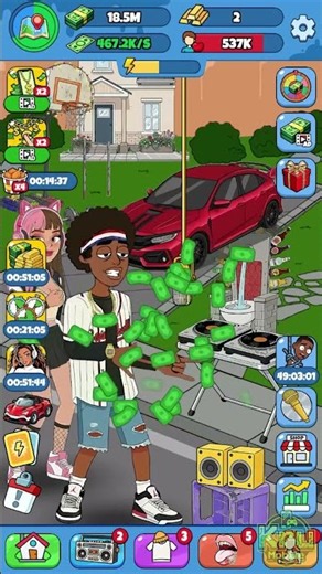 Rap Star:Idle Clicker - Gameplay (Android, IOS)