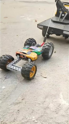 RC Truck Saves the LEGO Car! 🚛😆 #shorts #rctruck