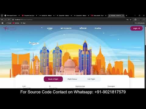 Airline Reservation System Project using Spring Boot | Java | Spring Boot Project | Source code