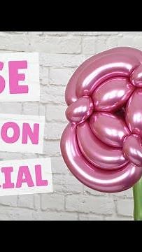 How to Make A Rose Balloon Animal 🌹 Rose Balloon Twisting