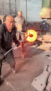 26K views · 156 reactions | Inside the factory Team Punching Process: Red-Hot Steel Perfectly Opened #forging #blacksmith #process #machine #manufacturer #factory | Inside the factory | Facebook